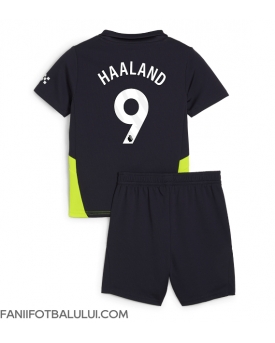 Manchester City Erling Haaland #9 Echipament de Fotbal Replică 2024-25 Copii Deplasare (+ Șorturi)